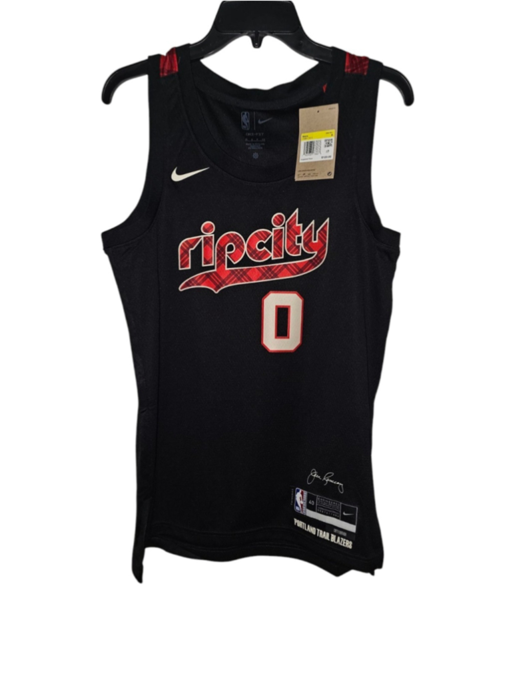 Nike Portland Trailblazers Damian Lillard City Edition Jersey Sz S DX8517-010